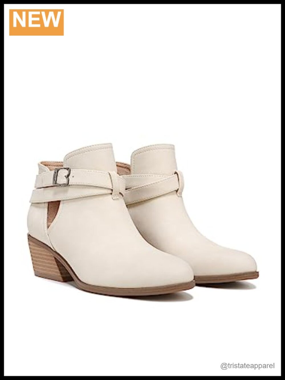 Women's Ankle Booties Faux Leather Block Heel Pointed Toe Pull-On Comfort